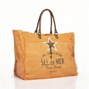 Cabas sel de mer orange L