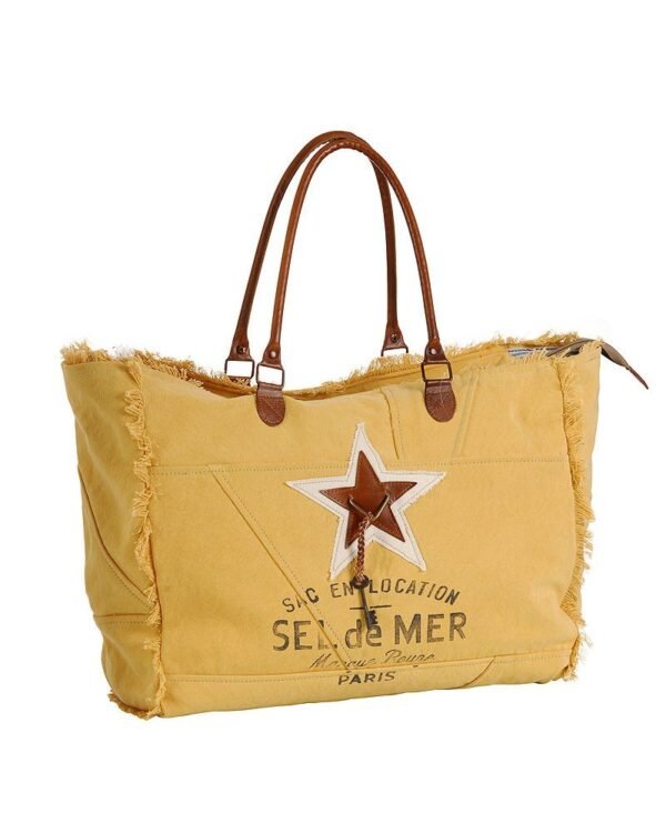 Cabas sel de mer safran L