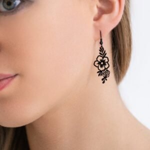 Boucles d'oreilles Fleurs de Minuit