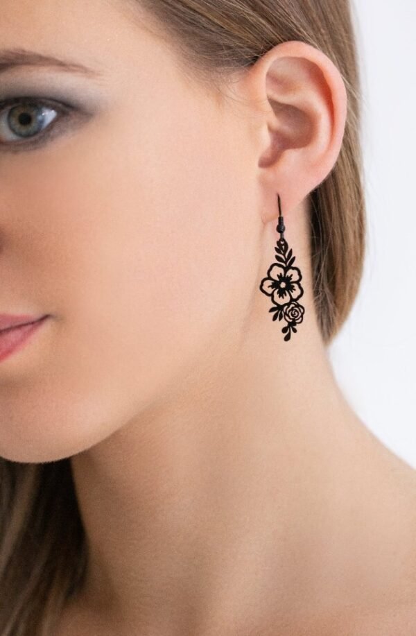 Boucles d'oreilles Fleurs de Minuit
