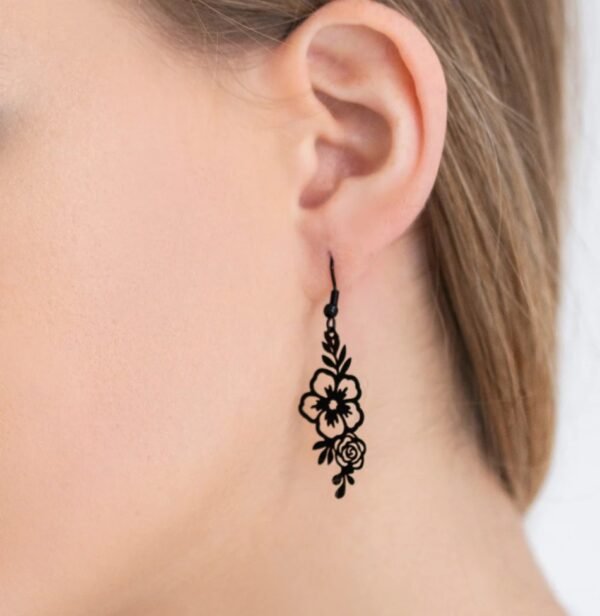 Boucles d'oreilles Fleurs de Minuit
