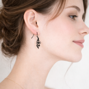 Boucles d'oreilles Fleurs de Minuit