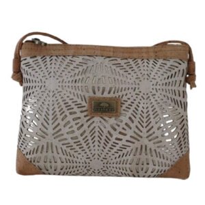 Sac bandoulière Laser en liège Blanc