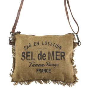 Sac bandoulière Sel de mer Tabac
