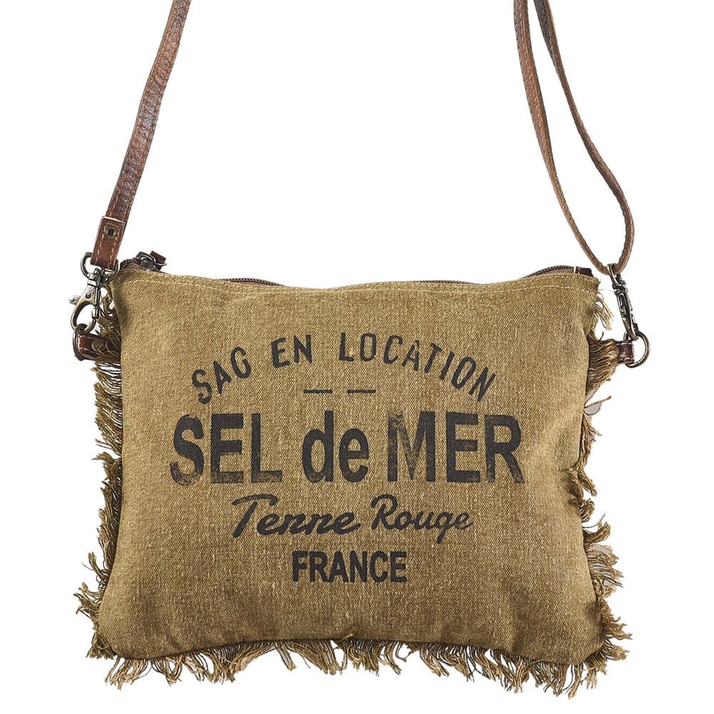 Sac bandoulière Sel de mer Tabac