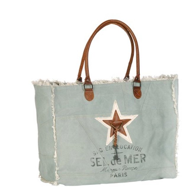 cabas sel de mer aqua L