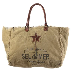 sac cabas sel de mer tabac L